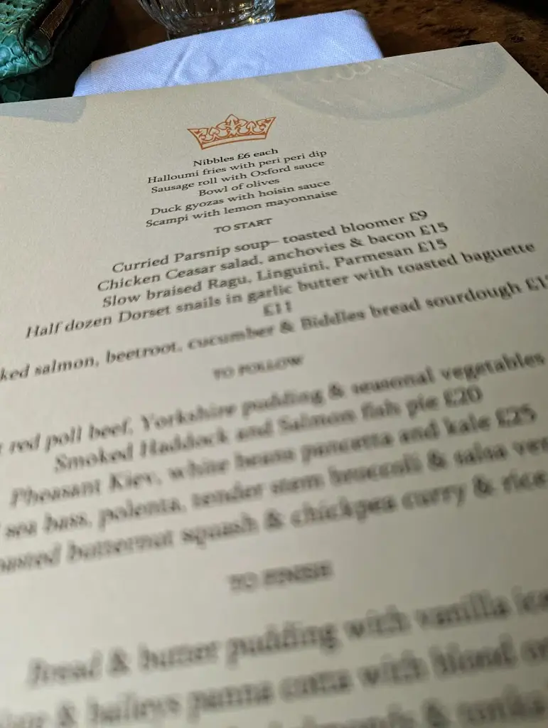 Menu_The Bildeston Crown_Bildeston_image_4