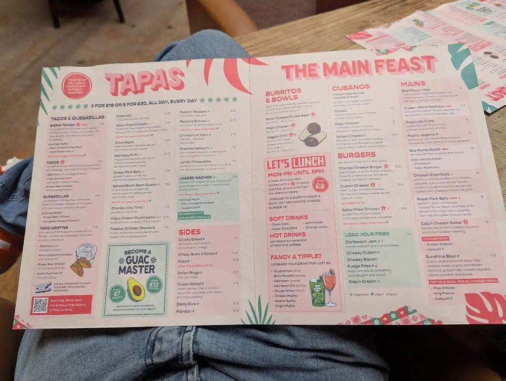 Menu_Revolución de Cuba Belfast_City of Belfast_image_2