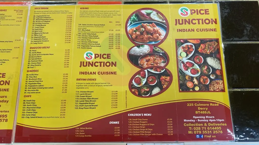 Menu_Spice Junction_Culmore_image_2