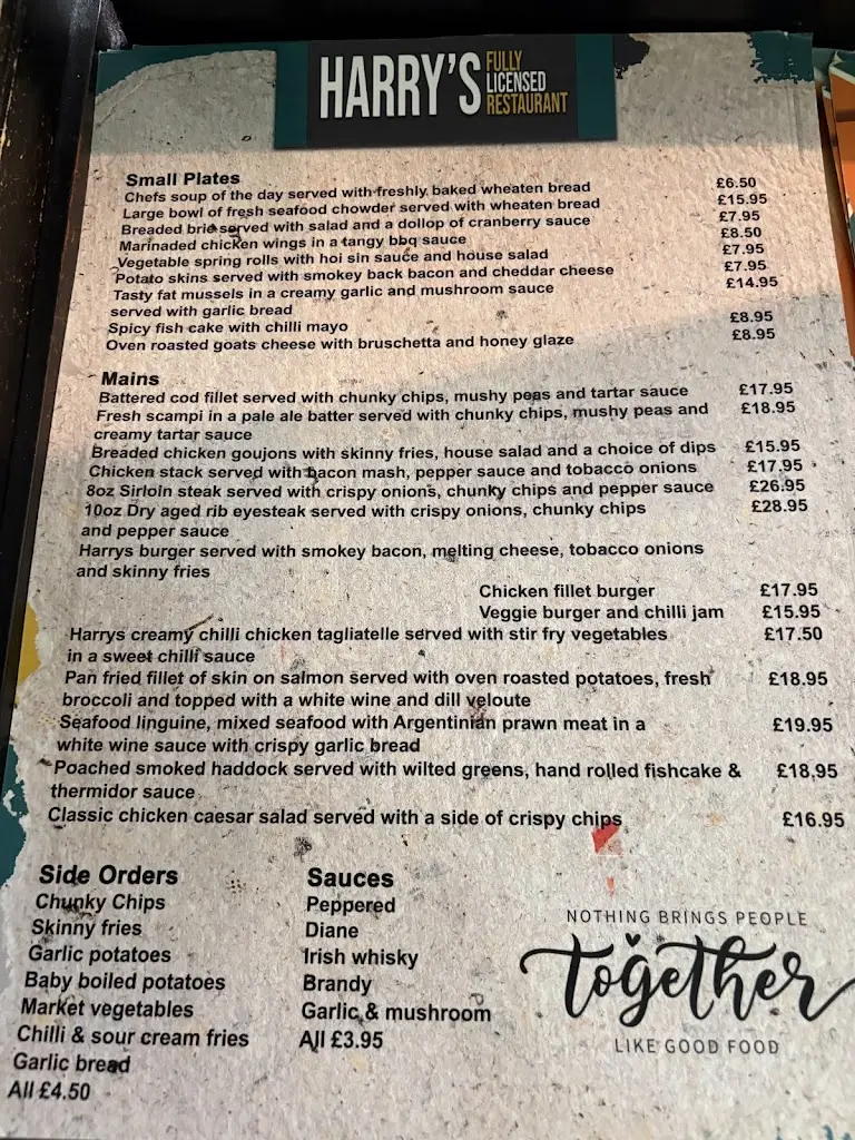Menu_Harrys Cushendall_Cushendall_image_1