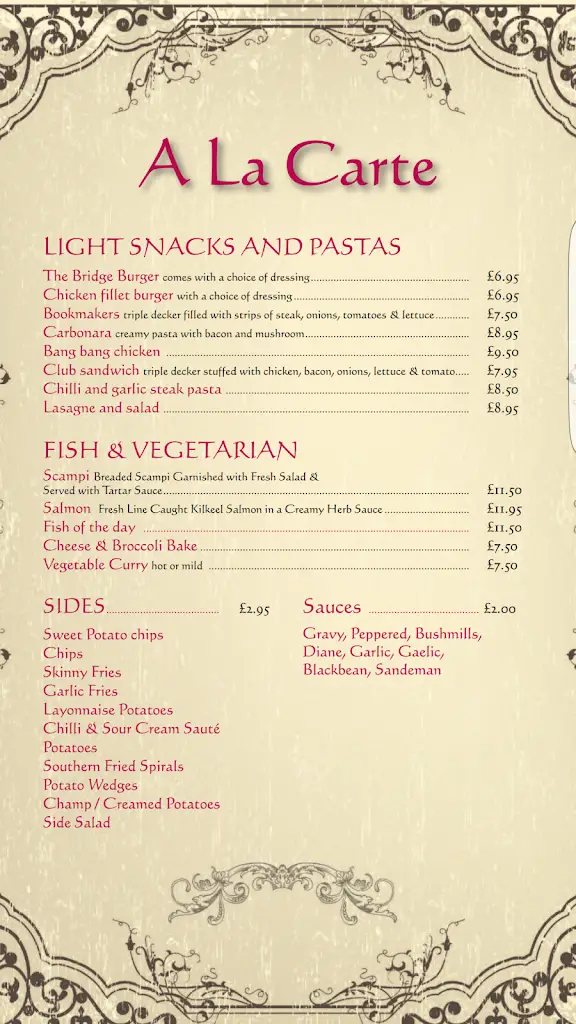 Menu_The Bridge Bar & Restaurant_Dunloy_image_3