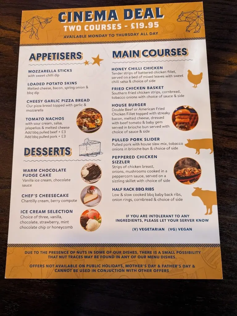 Menu_Bull & Bear Grill_Dundonald_image_1