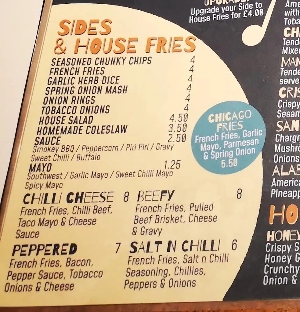 Menu_Blue Chicago Grill Dundonald_Dundonald_image_1