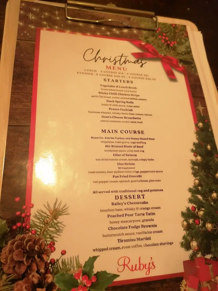 Menu_Ruby's Dundonald_Dundonald_image_1