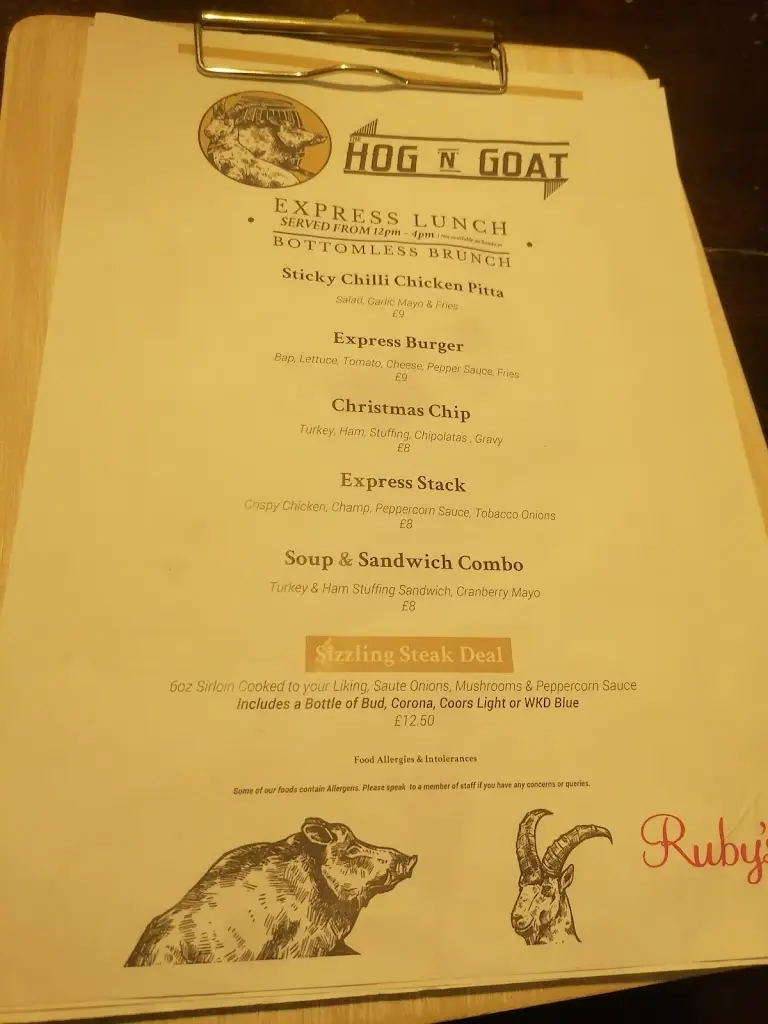 Menu_Ruby's Dundonald_Dundonald_image_2