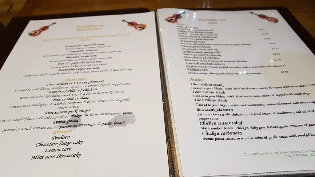 Menu_Fiddlers Inn_Crumlin_image_3