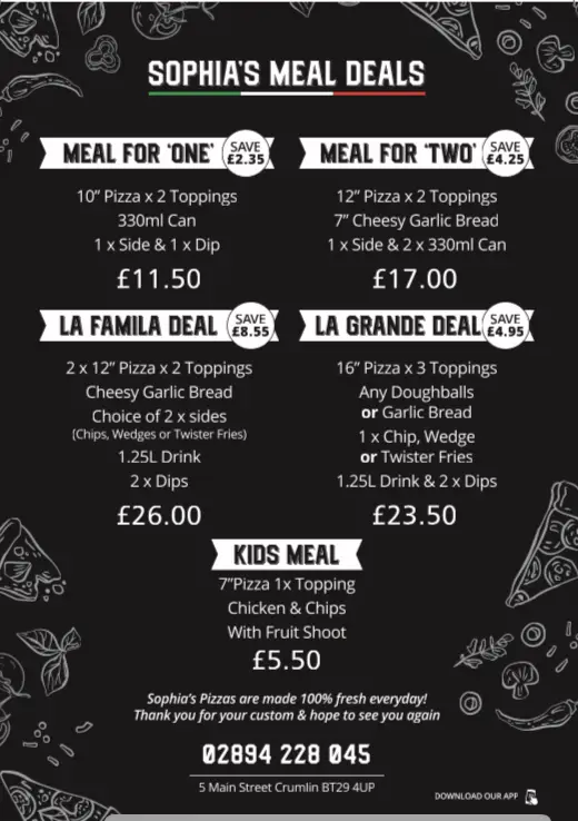 Menu_Sophia's Pizzeria_Crumlin_image_4