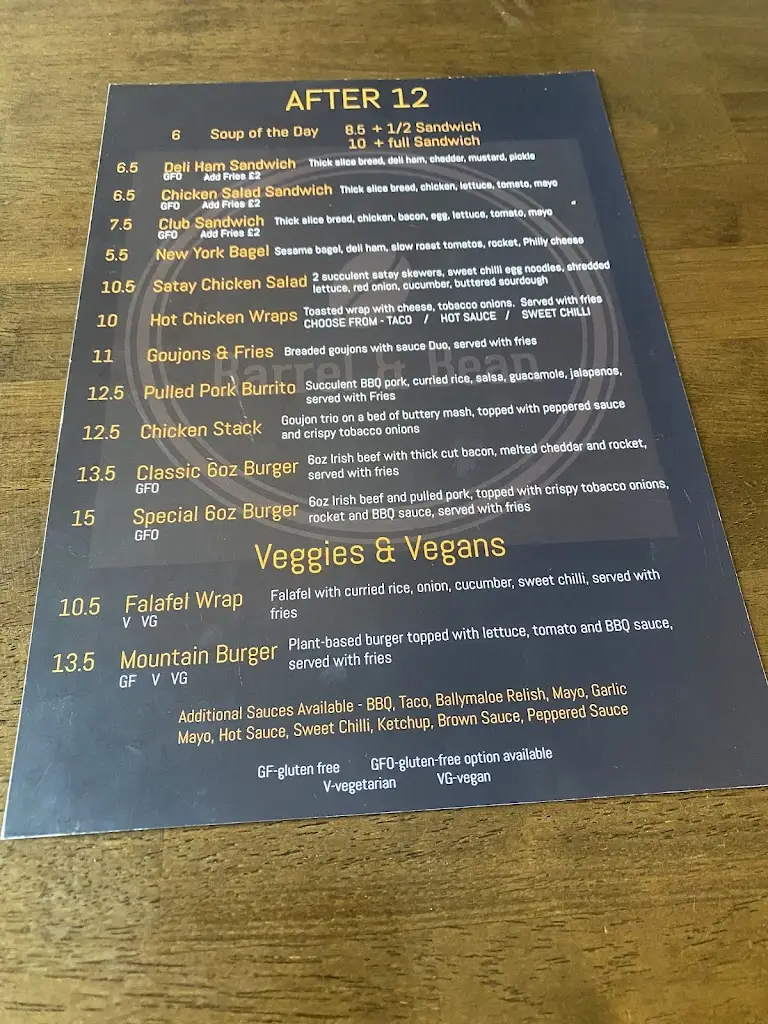 Menu_Barrel & Bean_Dromore_image_1