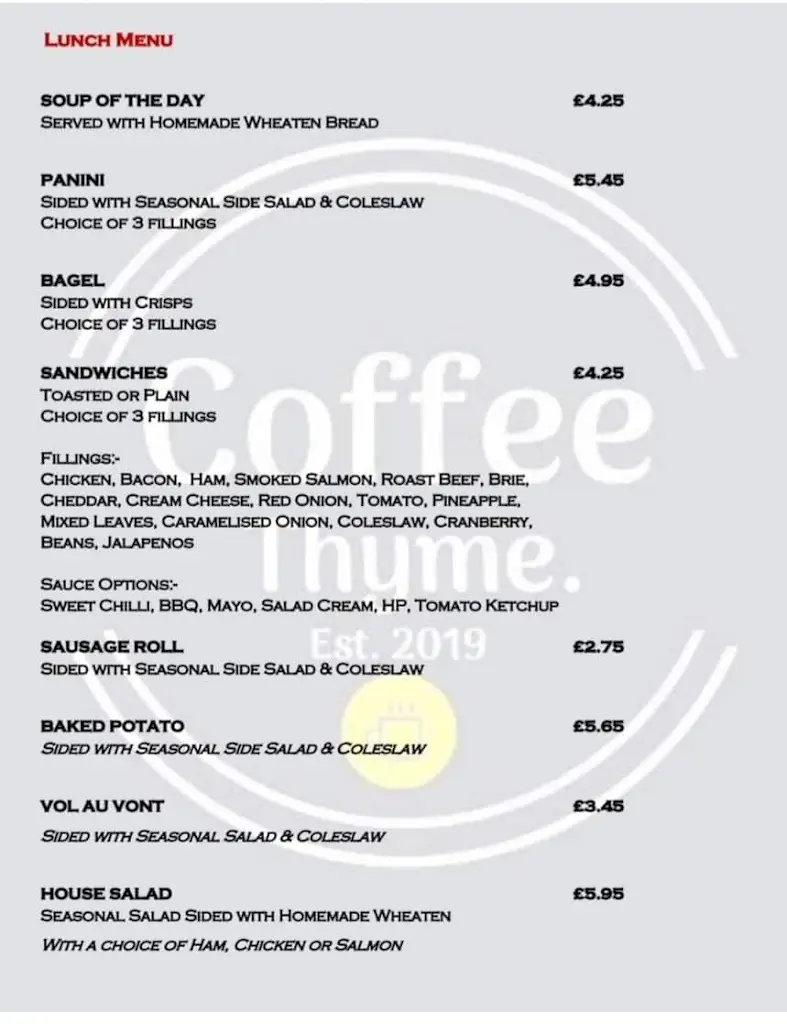 Menu_Coffee thyme_Garvagh_image_3