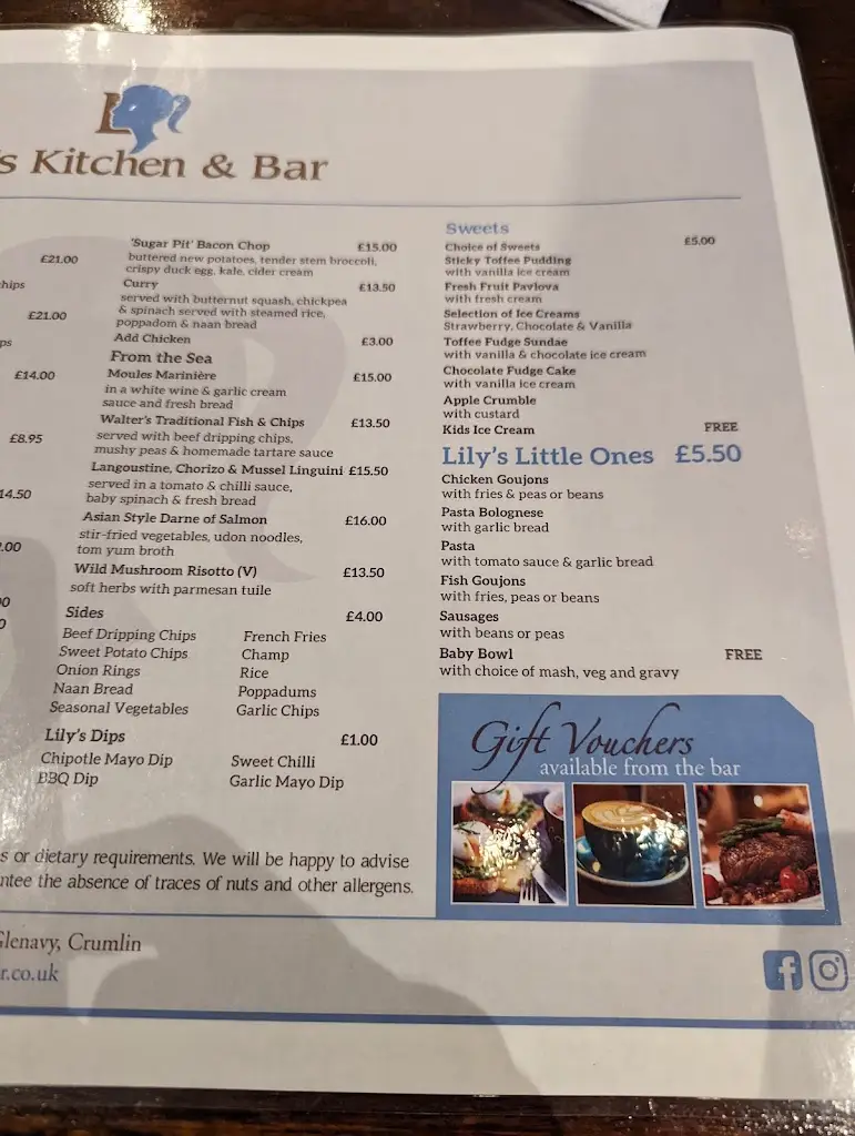 Menu_Lily's Kitchen & Bar_Glenavy_image_2