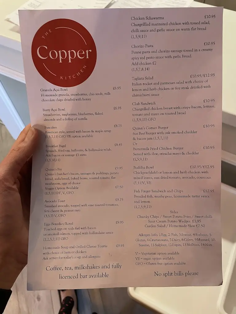 Menu_The Copper Kitchen at Quinns Corner_Dungannon_image_2