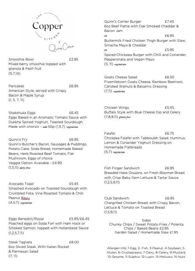 Menu_The Copper Kitchen at Quinns Corner_Dungannon_image_3