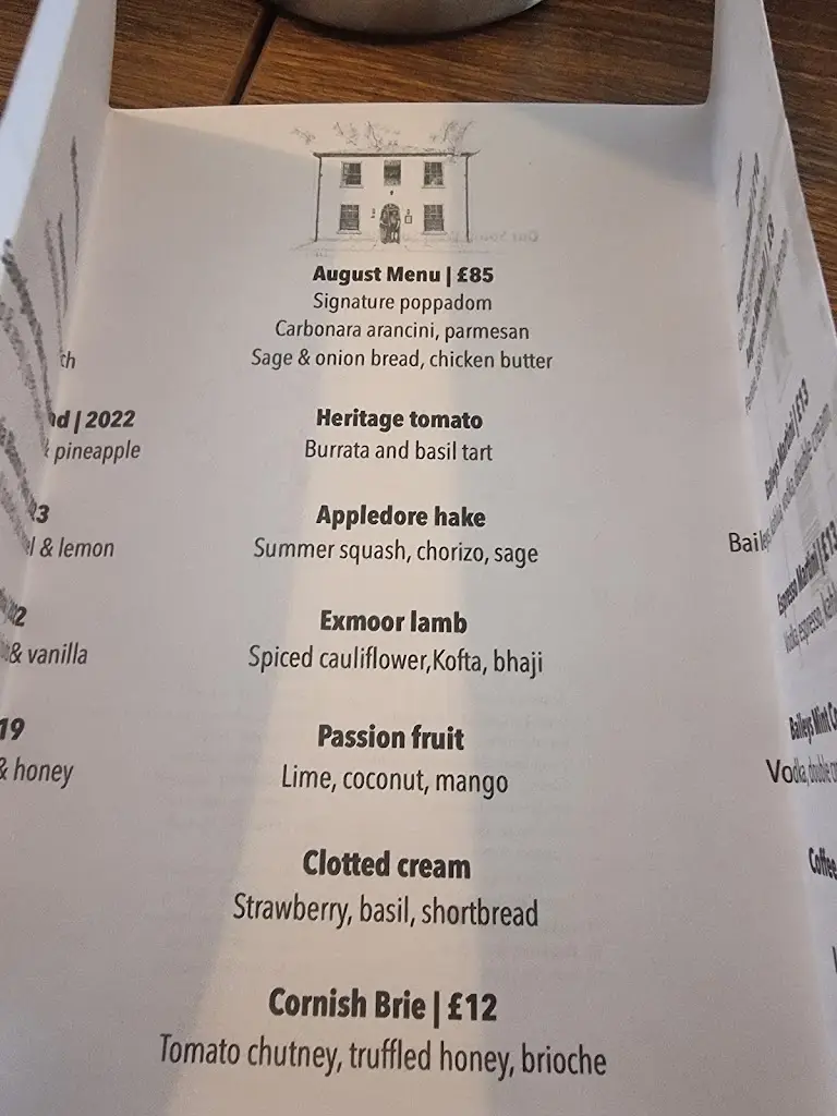 Menu_Number Eight_Bideford_image_1