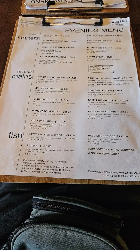 Menu_Ownies Bar and Bistro_Greenisland_image_2