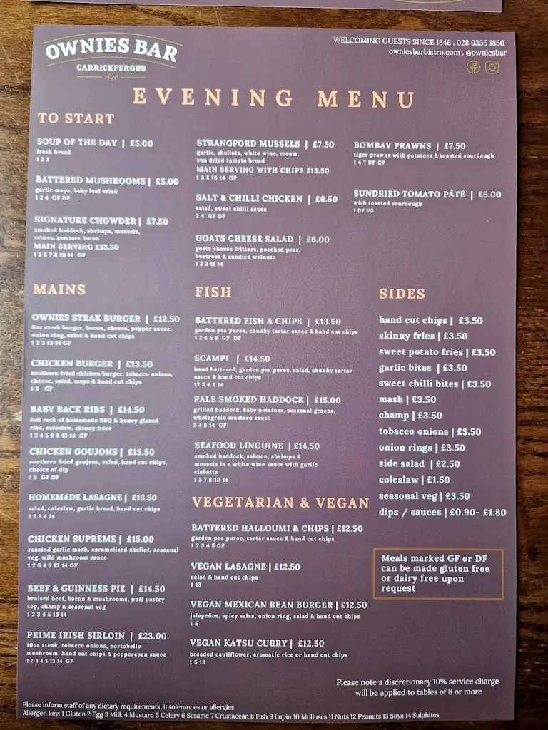 Menu_Ownies Bar and Bistro_Greenisland_image_3