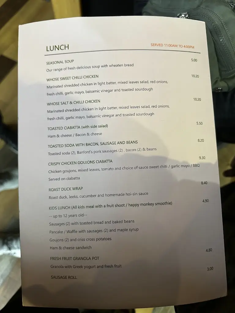 Menu_Whose Art Café_Jordanstown_image_2