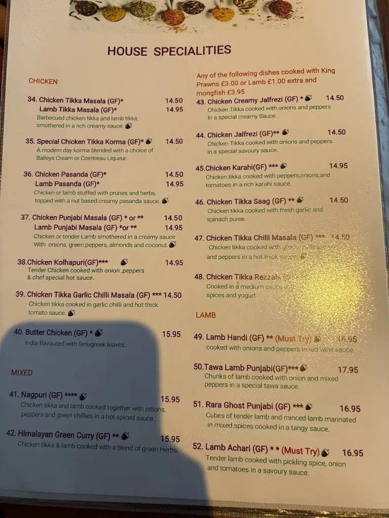 Menu_The Spice Merchant_Jordanstown_image_1