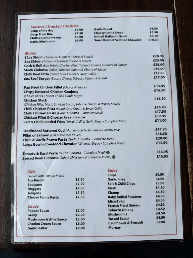 Menu_The Point Bar & Restaurant_Limavady_image_3