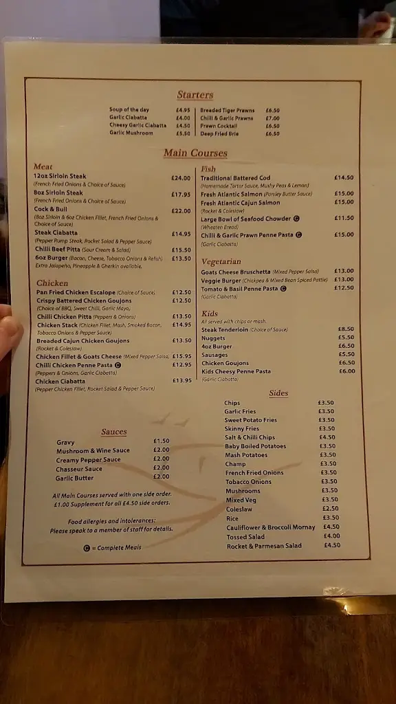 Menu_The Point Bar & Restaurant_Limavady_image_4