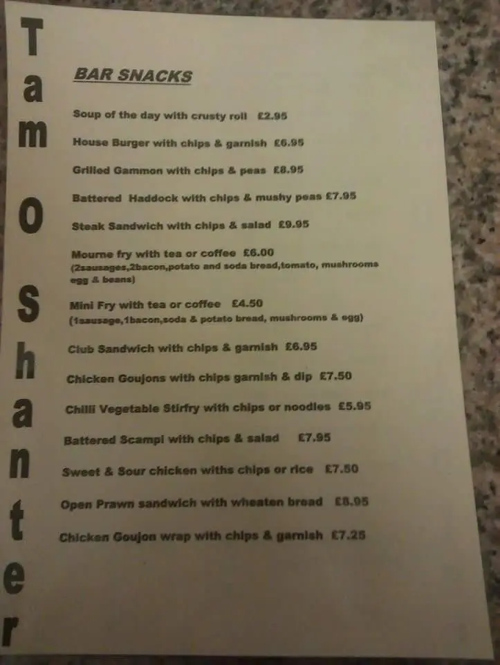 Menu_Tam O Shanter_Kilkeel_image_4