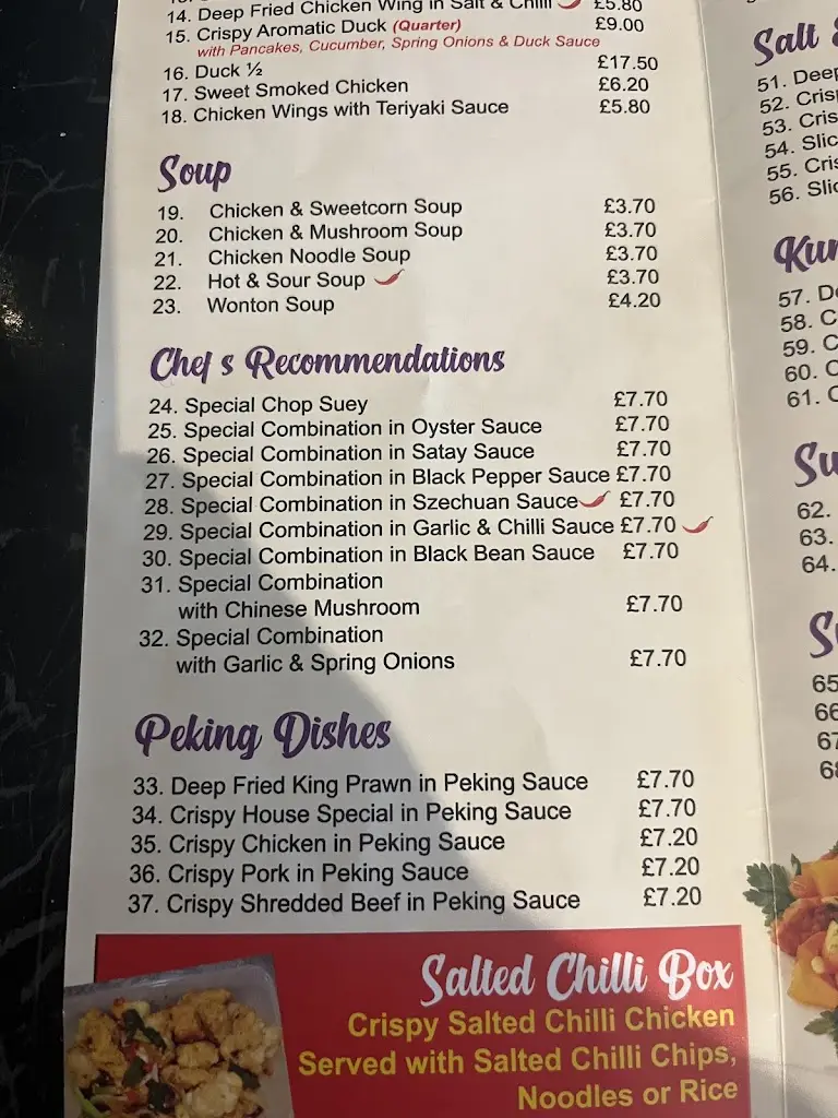 Menu_Golden Seaside_Kilkeel_image_1