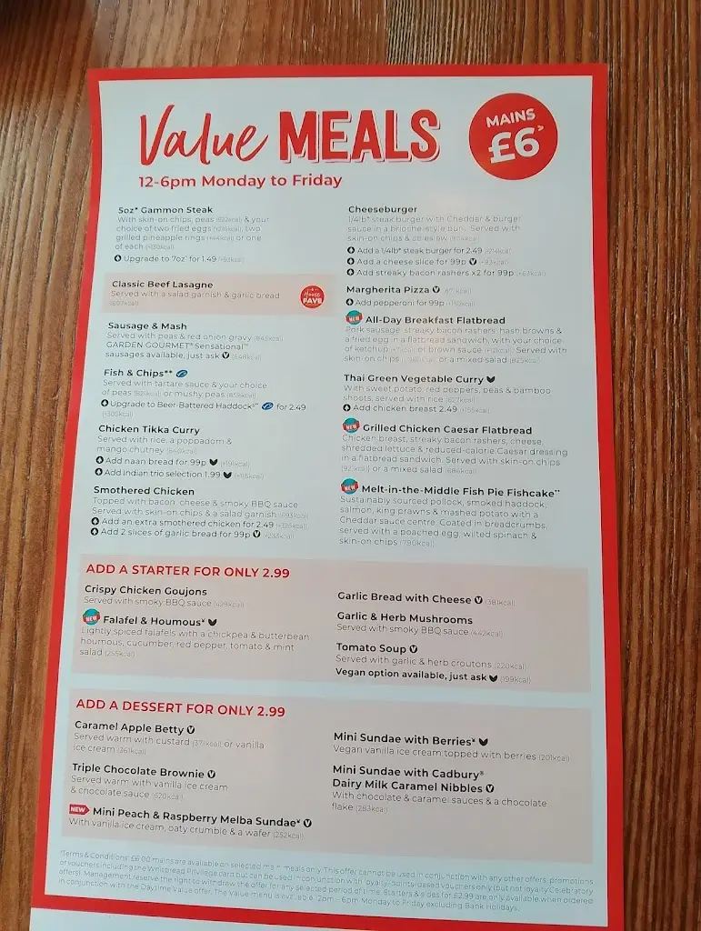 Menu_Bideford Brewers Fayre_Bideford_image_1