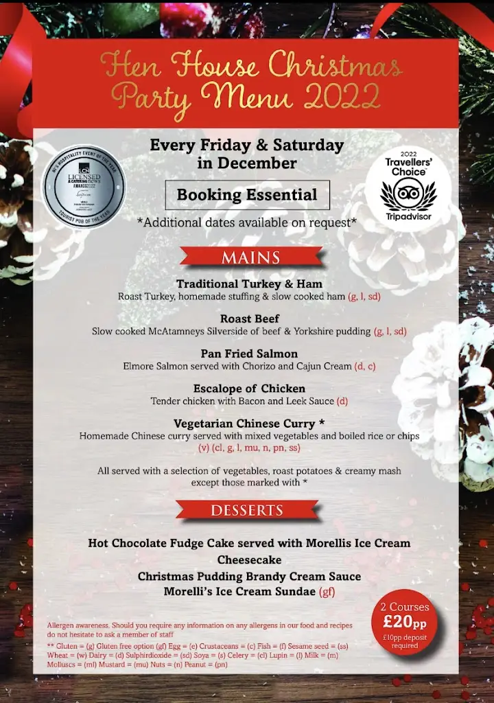 Menu_Friels Bar and Restaurant_Maghera_immagine_2