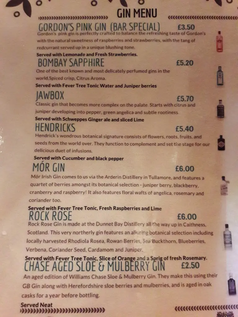 Menu_Owenie's Bar_Kilrea_image_1
