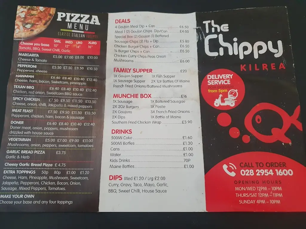 Menu_The Chippy_Kilrea_image_2