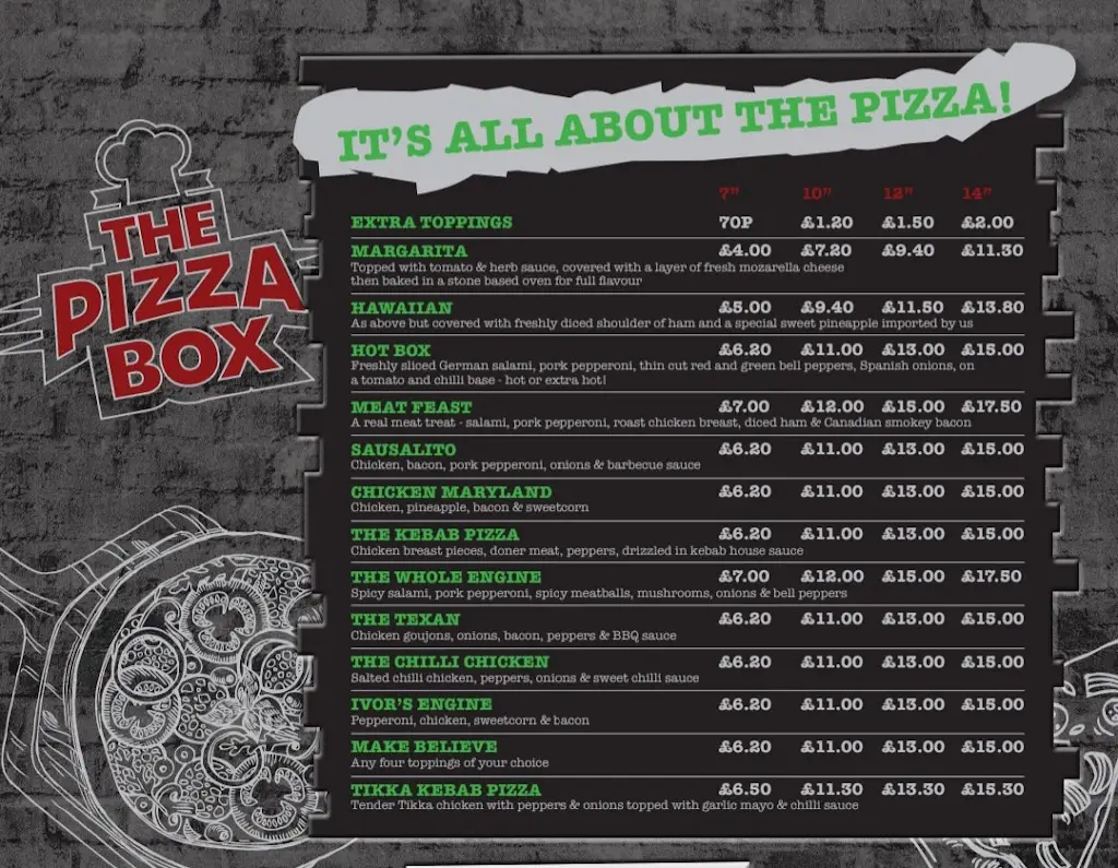 Menu_The Pizza Box Kilrea_Kilrea_immagine_1