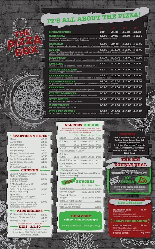 Menu_The Pizza Box Kilrea_Kilrea_immagine_2
