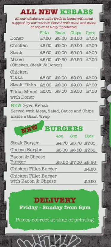 Menu_The Pizza Box Kilrea_Kilrea_immagine_4