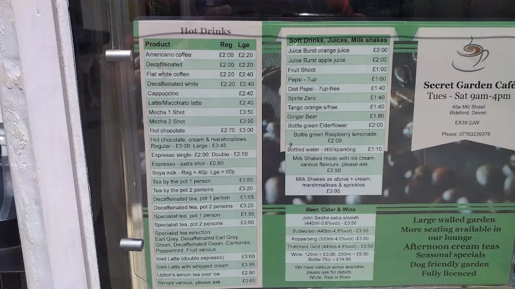 Menu_Secret Garden Cafe_Bideford_image_2