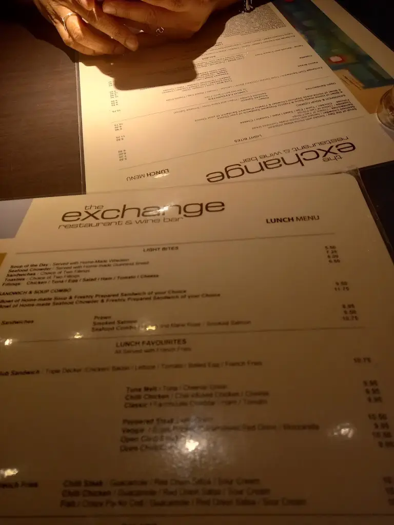 Menu_The Exchange_Derry_image_3