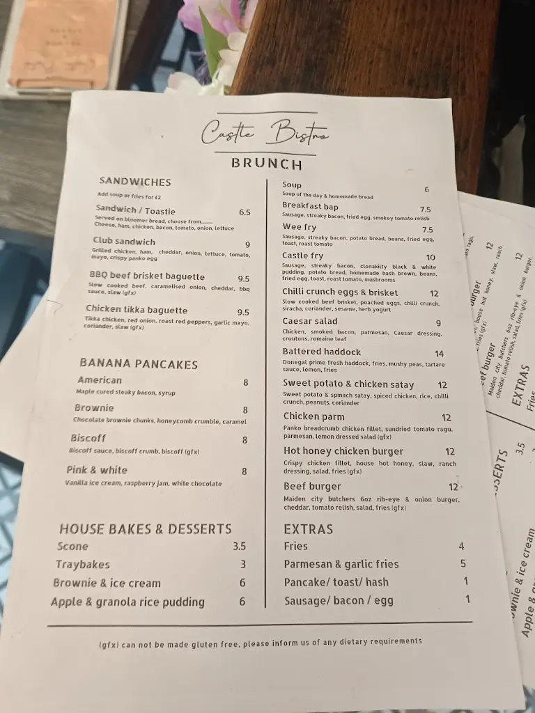 Menu_Castle Bistro_Derry_image_2