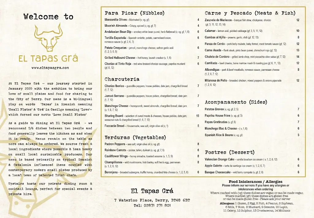Menu_El Tapas Grá_Derry_image_1