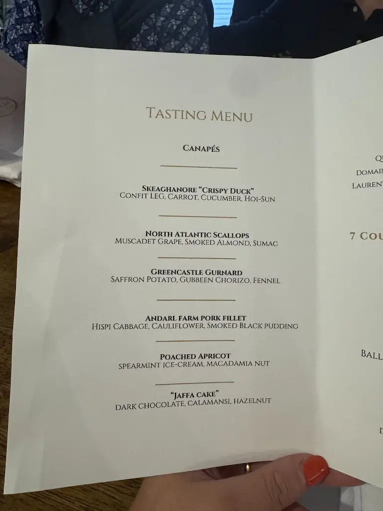 Menu_Artis Restaurant By Phelim O' Hagan_Derry_image_1