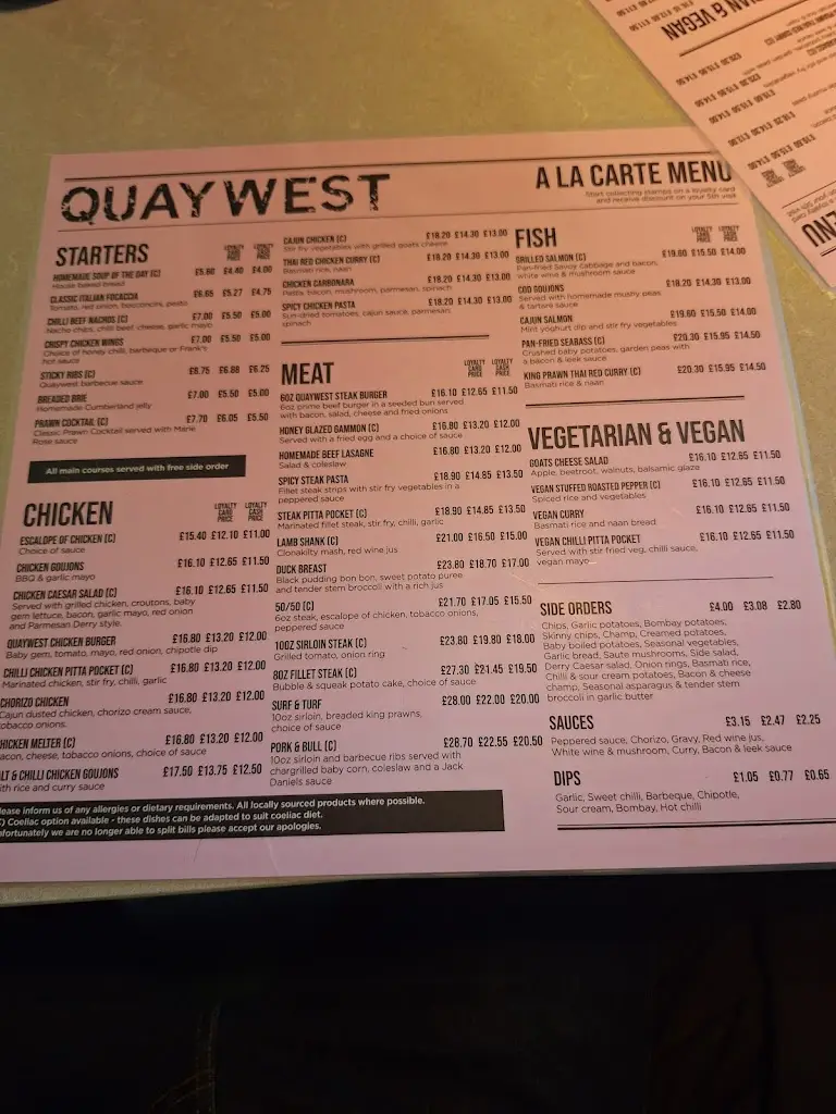 Menu_Quaywest Wine Bar & Restaurant_Derry_image_4