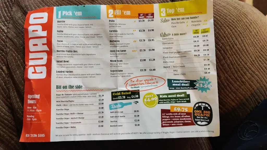Menu_Guapo Fresh Mexican_Derry_image_3