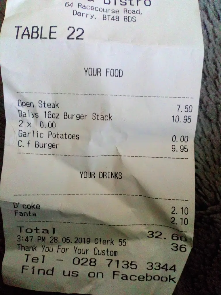 Don Coyle_Daly's Bar & Bistro_Derry_review