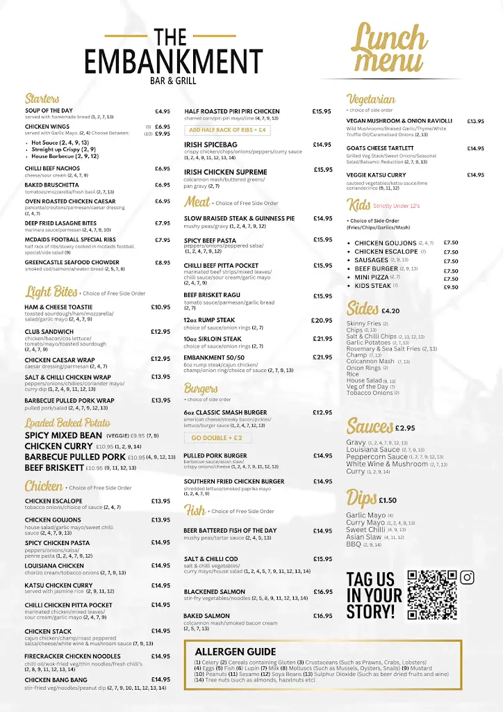 Menu_The Embankment Bar & Grill_Derry_image_1