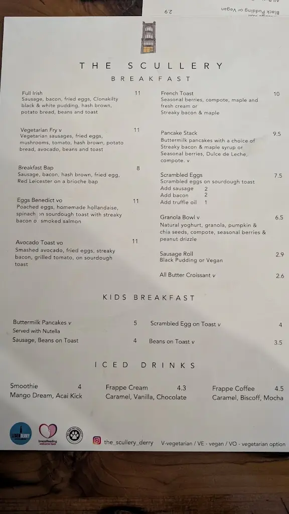 Menu_The Scullery Cafe_Derry_image_1