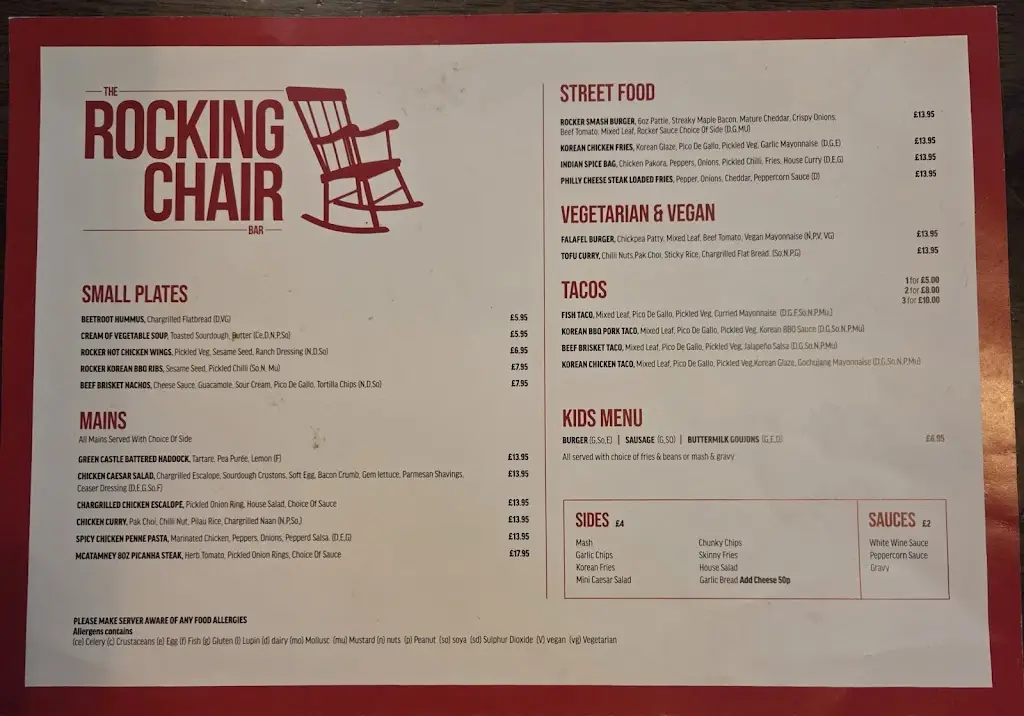 Menu_The Rocking Chair_Derry_image_1