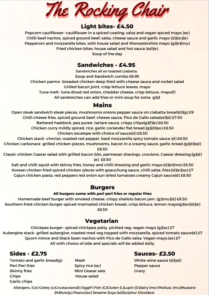 Menu_The Rocking Chair_Derry_image_2