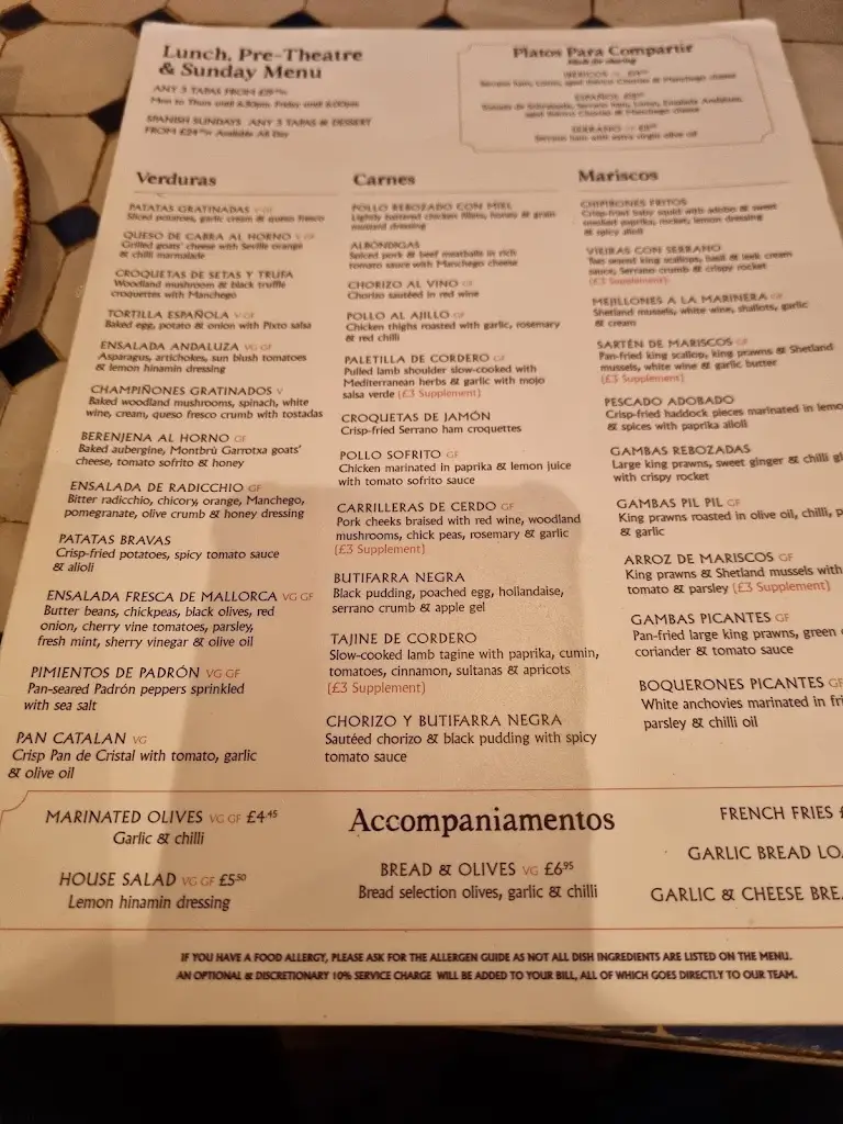 Menu_Cafe Andaluz, Newcastle_Newcastle_image_2