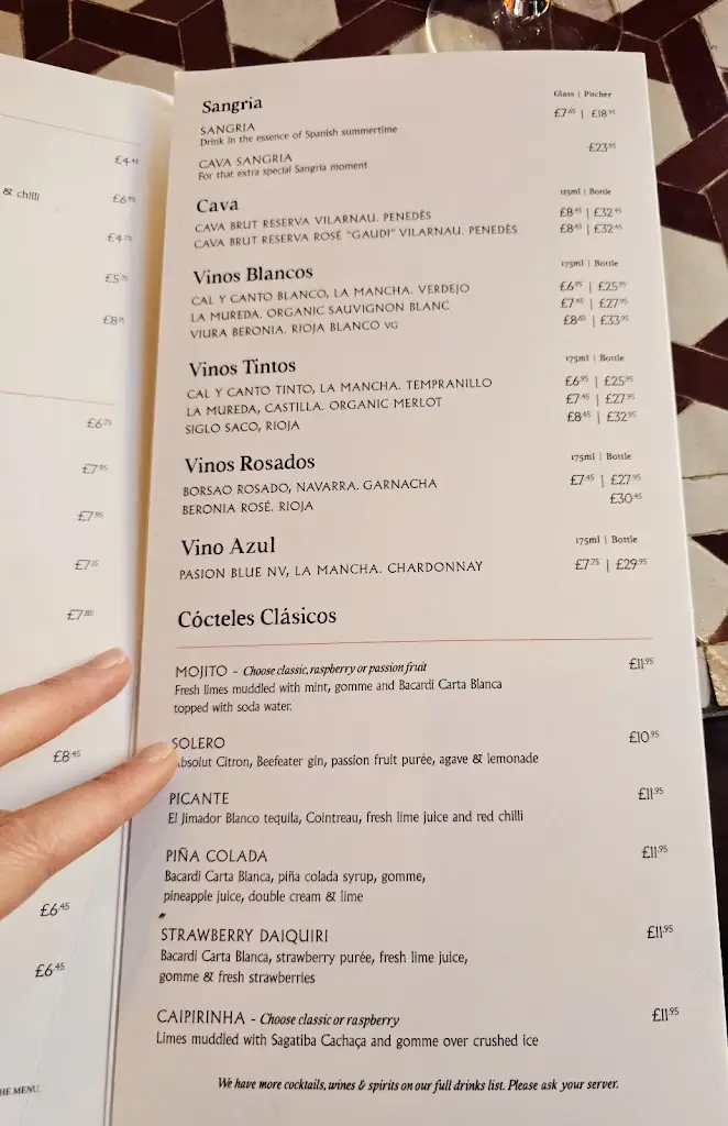 Menu_Cafe Andaluz, Newcastle_Newcastle_image_4