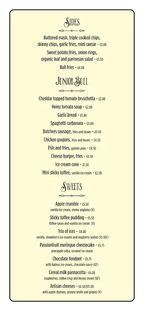 Menu_The Bull & Claw Newtownards_Newtownards_image_3