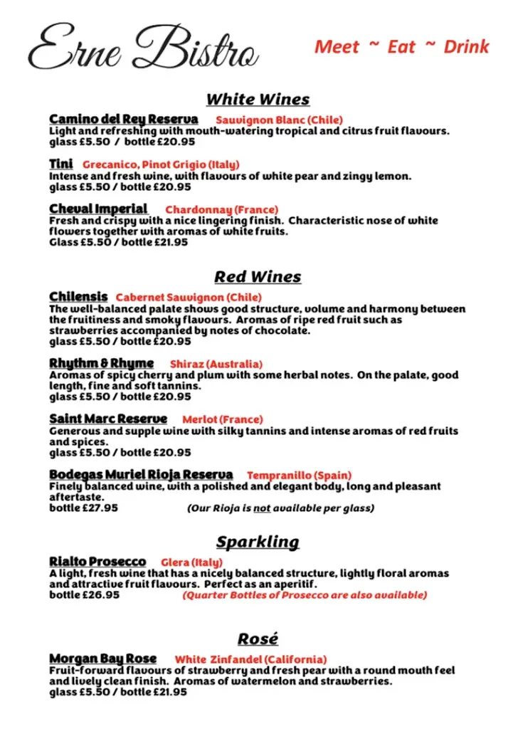 Menu_Erne Bistro, Lisnaskea_Lisnaskea_image_2