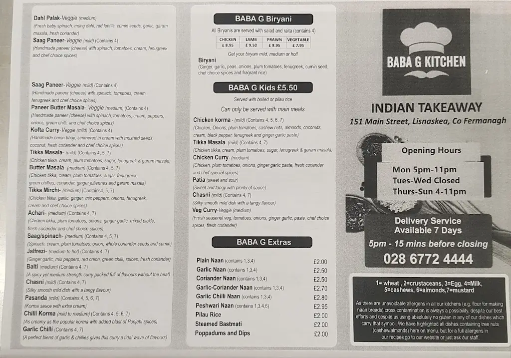 Menu_Baba G kitchen_Lisnaskea_image_3