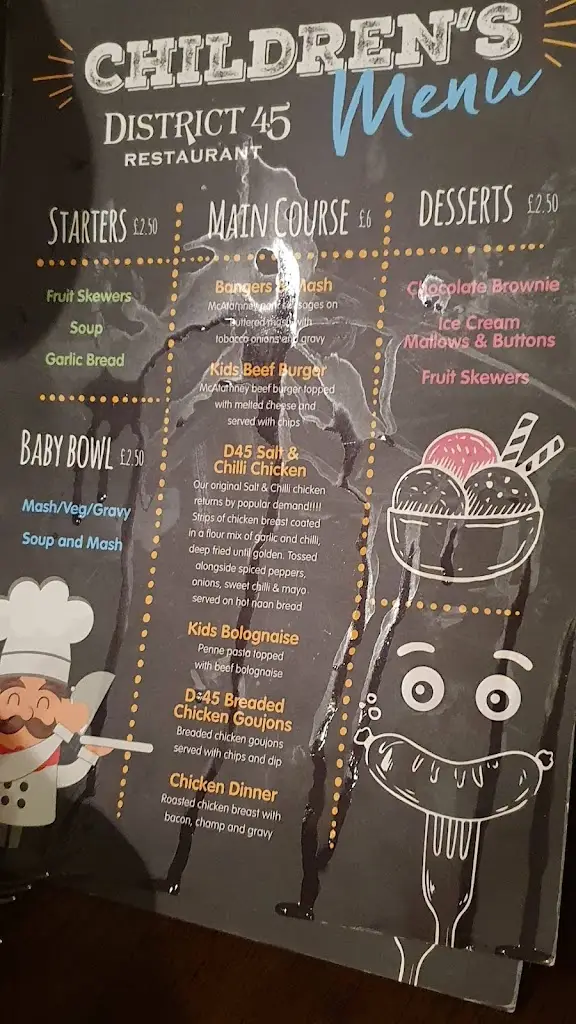 Menu_District 45 Restaurant_Moneymore_image_2